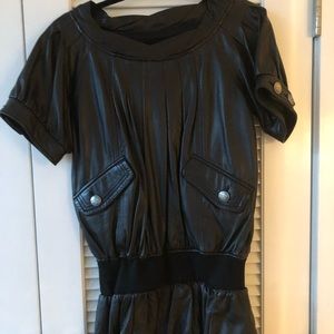 Rudsak Black Leather top M/L